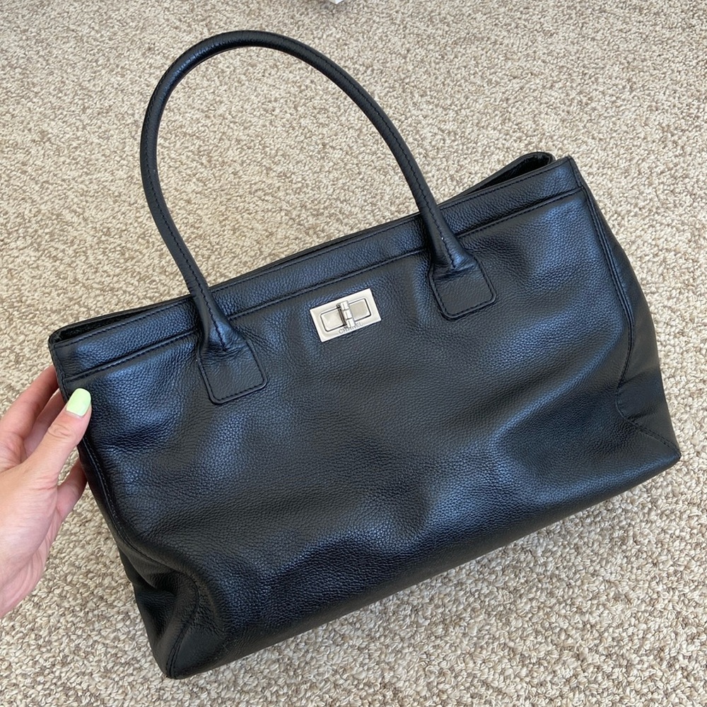 Chanel Black Caviar Executive 2.55 Tote